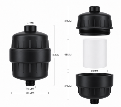 Shower Filter Kit - Black